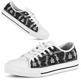 Penguin Pattern Low Top Shoes For Women, Shoes For Men Custom Shoes