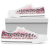 Giraffe Pink Heart Low Top Shoes For Women, Shoes For Men Custom Shoes