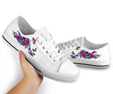 Butterfly Flowers Low Top Shoes For Women, Shoes For Men Custom Shoes
