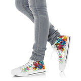 Heeler Color High Top Shoes For Women, Shoes For Men Custom Shoes