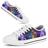 Dragonfly Watercolor Infinity Low Top Shoes For Women, Shoes For Men Custom Shoes