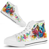 Heeler Color High Top Shoes For Women, Shoes For Men Custom Shoes
