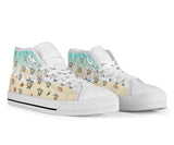 Turtle Going To The Sea High Top Shoes For Women, Shoes For Men Custom Shoes