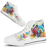 Pitbull Color High Top Shoes For Women, Shoes For Men Custom Shoes