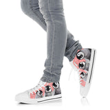 Penguin Cute High Top Shoes For Women, Shoes For Men Custom Shoes