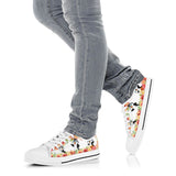 Penguin Beautiful Flowers Low Top Shoes For Women, Shoes For Men Custom Shoes