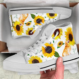 Dachshund Sunflower High Top Shoes For Women, Shoes For Men Custom Shoes