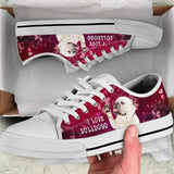 I Love Bulldogs Low Top Shoes For Women, Shoes For Men Custom Shoes