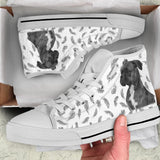 Boxer Feather High Top Shoes For Women, Shoes For Men Custom Shoes