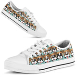 Boxers Cute Low Top Shoes For Women, Shoes For Men Custom Shoes