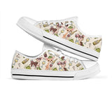 Chihuahua And Wine Low Top Shoes For Women, Shoes For Men Custom Shoes