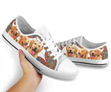 The Ancient Golden Retriever Low Top Shoes For Women, Shoes For Men Custom Shoes