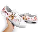 Shih Tzu Pink Low Top Shoes For Women, Shoes For Men Custom Shoes