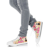 Cute Blue Heeler Flower High Top Shoes For Women, Shoes For Men Custom Shoes