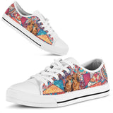 Dachshund Cubes Low Top Shoes For Women, Shoes For Men Custom Shoes