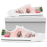 Greyhound Flower Low Top Shoes For Women, Shoes For Men Custom Shoes