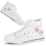 Flamingo Flower High Top Shoes For Women, Shoes For Men Custom Shoes