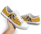 Greyhound Yellow Low Top Shoes For Women, Shoes For Men Custom Shoes