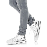 Basset Hound Dream World High Top Shoes For Women, Shoes For Men Custom Shoes