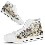German Shepherd Camper High Top Shoes For Women, Shoes For Men Custom Shoes