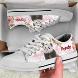 Pandas Pink Low Top Shoes For Women, Shoes For Men Custom Shoes