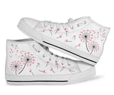 Flamingo Flower High Top Shoes For Women, Shoes For Men Custom Shoes
