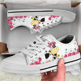 Cow Flower And Butterfly Low Top Shoes For Women, Shoes For Men Custom Shoes