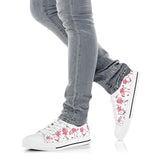 Flamingo Heart Low Top Shoes For Women, Shoes For Men Custom Shoes