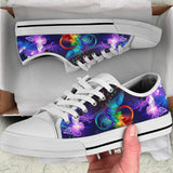 Butterfly Watercolor Infinity Low Top Shoes For Women, Shoes For Men Custom Shoes