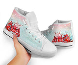 Pig Snow High Top Shoes For Women, Shoes For Men Custom Shoes