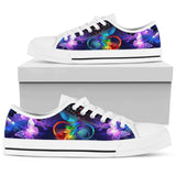 Butterfly Watercolor Infinity Low Top Shoes For Women, Shoes For Men Custom Shoes