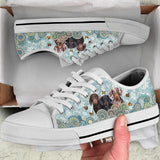 Dachshund Butterfly Low Top Shoes For Women, Shoes For Men Custom Shoes