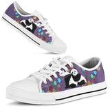 Panda Flowers Butterfly Low Top Shoes For Women, Shoes For Men Custom Shoes