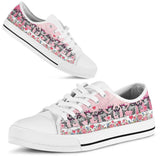 Giraffe Pink Heart Low Top Shoes For Women, Shoes For Men Custom Shoes