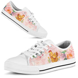 Chickens Flowers Low Top Shoes For Women, Shoes For Men Custom Shoes