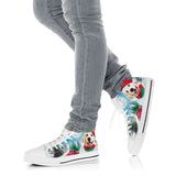 Golden Retriever In Xmas High Top Shoes For Women, Shoes For Men Custom Shoes