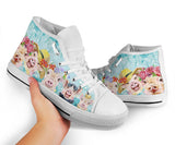 Pig Friend High Top Shoes For Women, Shoes For Men Custom Shoes
